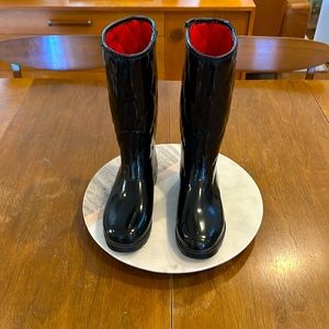 Dirty Laundy - black rain boots - size 8 - barely used